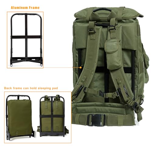 MT Military Alice Pack Medium Army Survival Combat ALICE Rucksack Backpack 50L Olive Drab