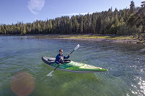 AQUAGLIDE Navarro Convertible Inflatable Kayak with Drop Stitch Floor, Green