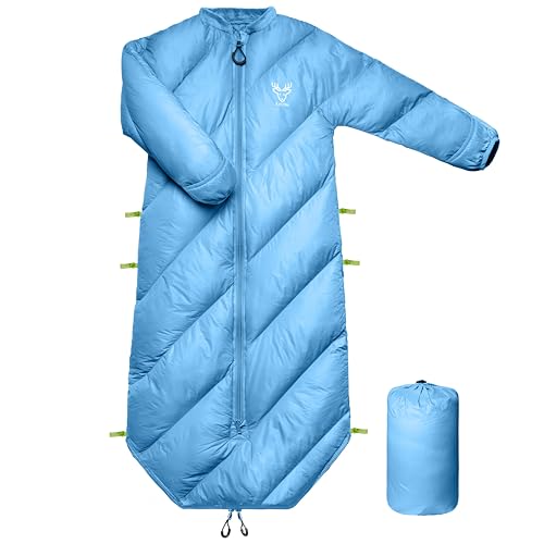AZITREK Walkable Toddler Sleeping Bags for Kids, Boys Girls (2T-4T) - Puffy Camping Sleeping Sack for Indoor, Outdoor, Tra...