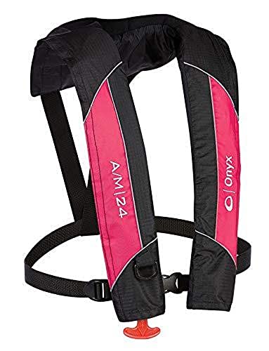 Onyx A/M-24 All Clear Automatic/Manual Inflatable Life Jacket, U.S. Coast Guard Approved, Low Profile, Compact Design, Man...