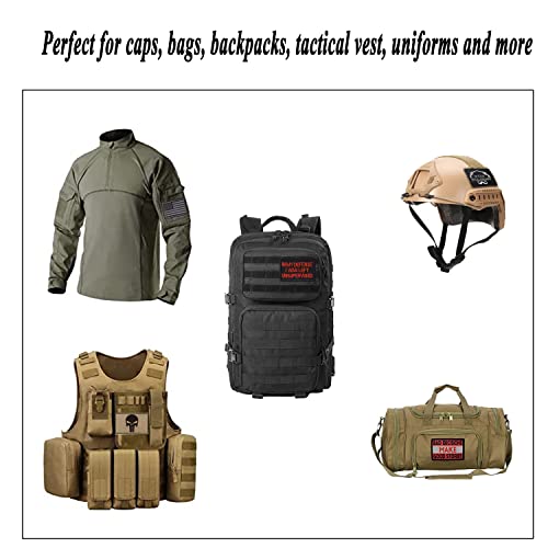 Harsgs 20 Pieces Random Tactical Morale Patch Bundle, Full Embroidery Loop and Hook Patches Set for Caps, Bags, Backpacks,...
