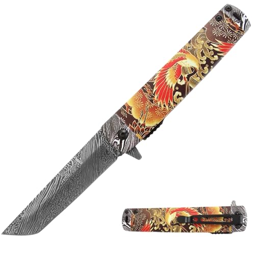Snake Eye Tactical Every Day Carry Outdoor Survival Pocket Knife (Gold)