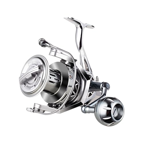 GARRET Spinning Reel, 8000/10000/12000 Aluminum Frame Surf Fishing Reels, Carbon Fiber 55LB Power Drag, Heavy Long Casting...