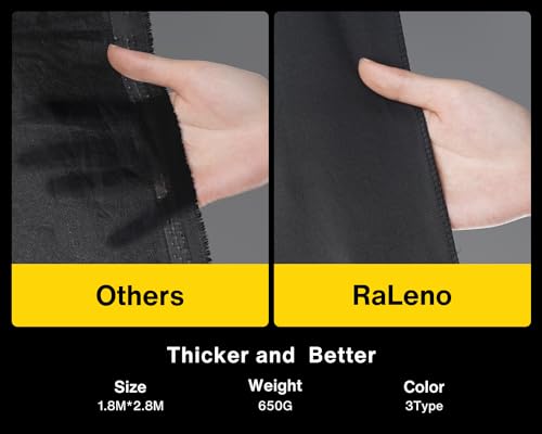 RALENO 8.5 x 10 ft Photo Backdrops Stands with Green Screen, Photography Lighting Kit with 50W LED Bulbs, 5500 K, 97CRI, U...
