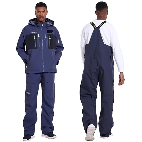 Men’s 3L-Gore Pro-Tex Waterproof Fishing Jacket & Bib Pants Set – Waders & Foul Weather Gear
