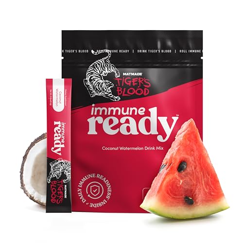Immune Ready™ Electrolytes Powder Packets – Vitamin C Immune Support Drink Mix with Zinc, D3 & Beta Glucan – Low Sugar Hyd...