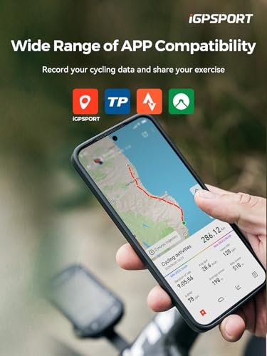 iGPSPORT BSC200S GPS Bike Computer, Wireless Route Navigation 2.4'' Screen Bluetooth ANT+ Cycle Computer IPX7 Waterproof