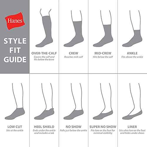 Hanes Ultimate Boys' Crew Performance Sport Socks, 10-Pair Packs