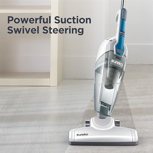 Eureka Corded Stick Vacuum Cleaner for Home Pet Hair, Lightweight Stick Vacuum Cleaner with Powerful Suction for Carpet Ti...