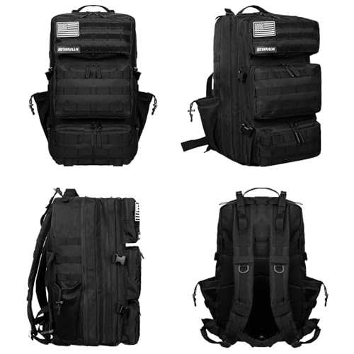 SEYATULLH Military Tactical Backpack 55L for Men & Women Bug Out Bag Assault pack Molle Daypack Hiking Trekking Rucksack (...
