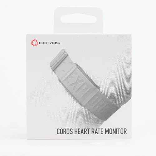COROS Heart Rate Monitor, Comfort, Easy to wear, Auto-wear Detection, Advanced Sensor, Precise Data, Bluetooth, 38 Hours Battery Life, Connects up to 3 Devices at Once, for Run and Bike-Grey