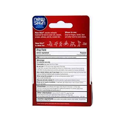 New-Skin Liquid Bandage, Waterproof Bandage for Scrapes and Minor Cuts, 1 fl oz (Pack of 2)