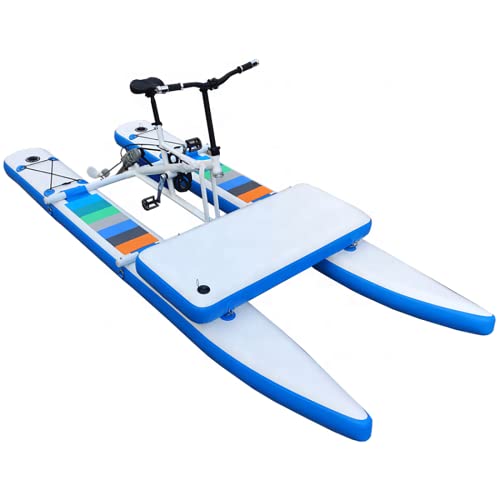 SUP Water Bikes, Inflatable Pedal Boat, Water Bike Inflatable Kayak Bikeboat for Lake, Water Bikes with Paddle Board Water...