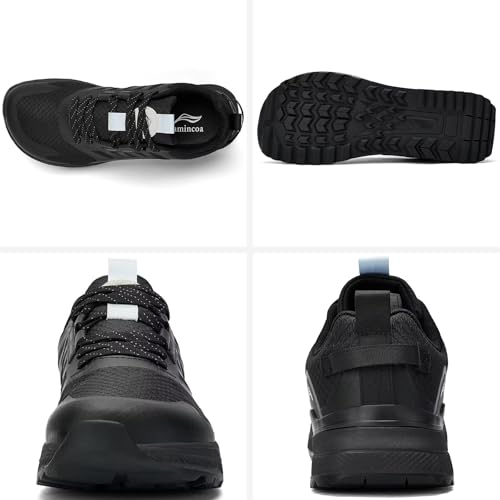 Lamincoa Wide Men's Sneakers Hiking Walking Lightweight Breathable Shoe Non-Slip Outdoor Sports Trail Running Tennis Sneaker