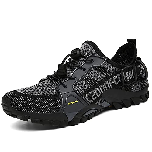 TANGYUGEN Water Shoes Men Women Outdoor Hiking Shoes Quick Drying Beach Aqua Shoes Travel Trekking Walking Climbing Sneakers