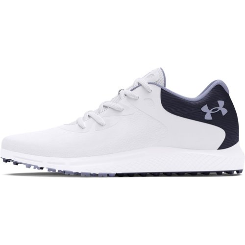 Under Armour Women's Charged Breathe 2 Spikeless Cleat, (101) White/Midnight Navy/Celeste, 7, US