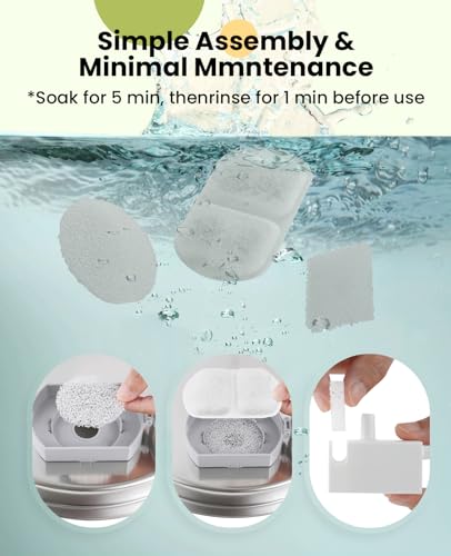 oneisall Dog Water Fountain for Large Dogs,7L/230oz/1.8G Stainless Steel Dog Fountain Super Quiet with Triple Filtration,G...