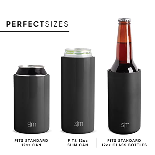 Simple Modern Skinny Can Cooler | Slim Insulated Stainless Steel Drink Sleeve Holder | Insulate Seltzer, Soda, Beer, Energ...