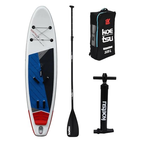 Inflatable Stand Up Paddle Board, Blow Up Paddleboard w/Pump & Carry Bag, Inflatable Windsurfing Board, Non-Slip EVA Deck,...