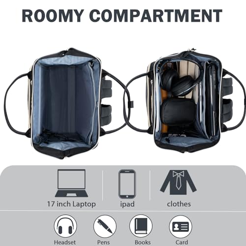 KROSER Laptop Backpack 17" Stylish Backpack Water Repellent College Casual Daypack with USB Port Travel Business Work Bag ...