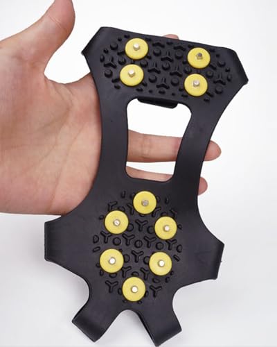 Ice Cleats for Shoes and Boots, Non-Slip Traction Crampons 10 Steel Studs, for Shoes/Boots, Snow Ice Walking
