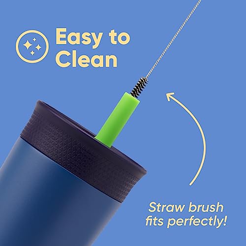 Owala Kids Insulation Stainless Steel Tumbler with Spill Resistant Flexible Straw, Easy to Clean, Kids Water Bottle, Great...