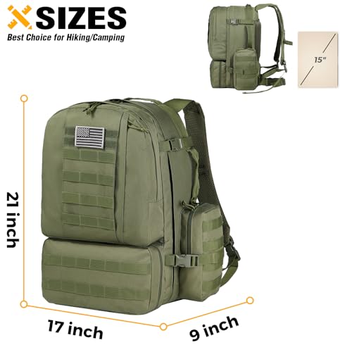 DBTAC Range Bag Small + Tactical Backpack Molle Bag (Green)