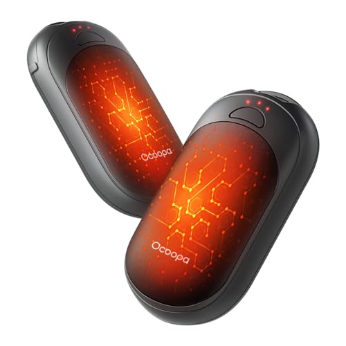 OCOOPA Magnetic Hand Warmers Rechargeable 2 Pack, Electric Handwarmers, Smart Heating UL Certified, 3-Settings,Portable He...