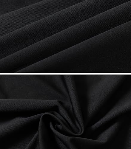 Kimoruro 7 pcs 1920s Women's black dress with Pearl Necklace Earrings Gloves Sunglasses for Halloween Costume Cosplay Outfit (Black, Medium)