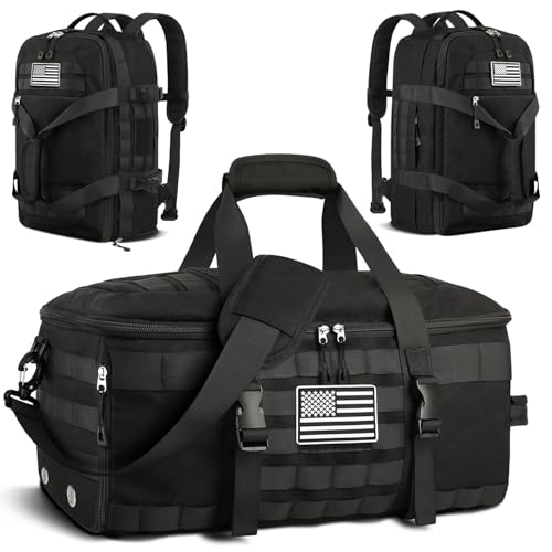 ETRONIK Gym Bags for Men Women, Carry On Luggage 22x14x9 Airline Approved, Tactical Duffle Bag with Shoe Compartment, 3 in...