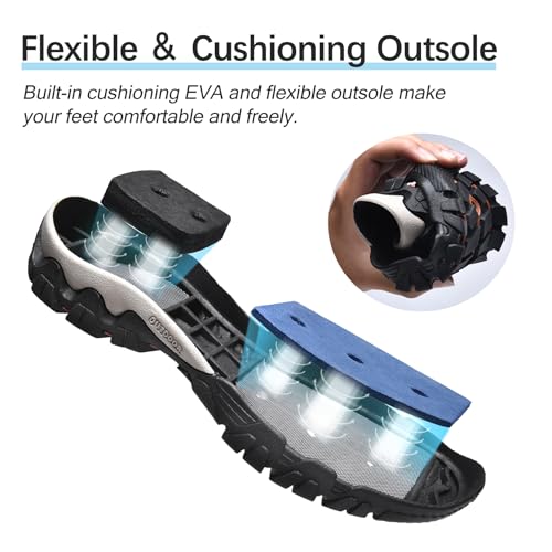 TRAILBLITZ Water Shoes Men Quick Drying Outdoor Hiking Barefoot Boat Footwear Aqua Shoes for Water Sport Waders Diving Hik...