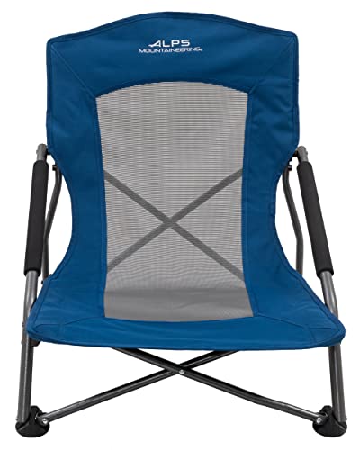 ALPS Mountaineering Rendezvous Low Camping Chairs for Adults with Arms, Cool Mesh Center, Powder Coated Steel Frame, Compa...