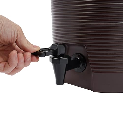 VitaChicuy Stainless Steel Beverage Dispenser Insulated Container with Faucet Cooler with Drink Dispensers Cold and Hot Dr...