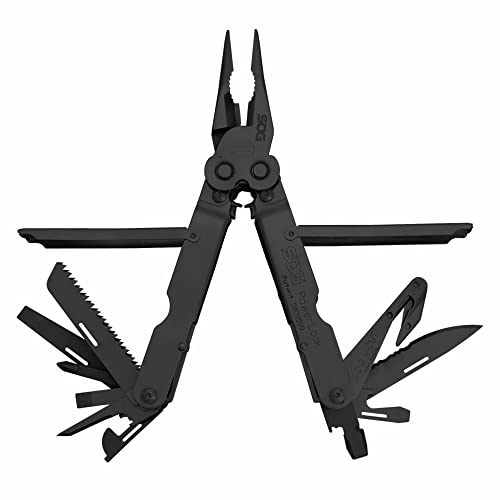 SOG Powerlock V-Cutter- Multi-Tool Pocket Utility Tool Set with 18 Specialty Tools for Heavy-Duty Field Use and Nylon Carr...