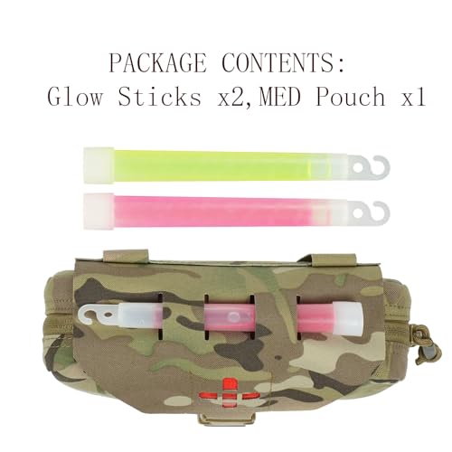 Lonloke Ifak Pouch-Rapid Deployment Tactical MOLLE Trauma Kit Pouches, Quick Release Tear-Off Medical First Aid Kit Organi...
