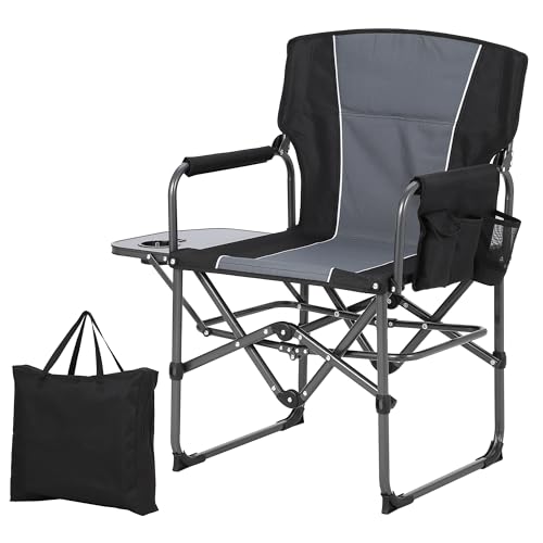 GarveeLife Oversized Directors Camping Chair, Portable Folding Chair for Adults Support 400 lbs, Heavy Duty Lawn Chair wit...