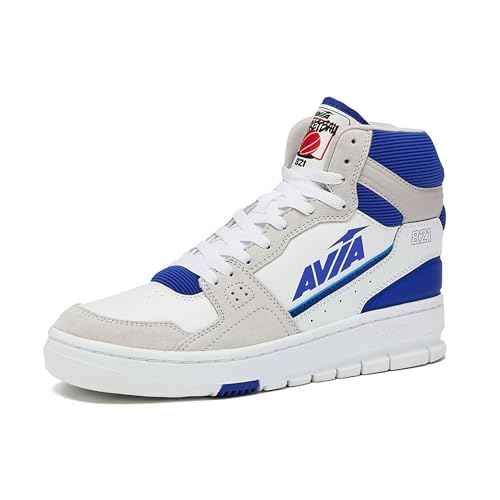 Avia 821 High Top Sneakers for Men, Indoor or Outdoor Mens Basketball Shoes, Size 7 to 16 Retro High Top Shoes Men or Women