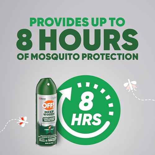 OFF! Deep Woods Insect Repellent Aerosol, Bug Spray with Long Lasting Protection from Mosquitoes, 6 oz (Pack of 12)