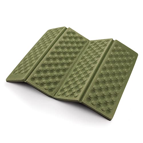 AceCamp 3940 Portable Lightweight Mini Waterproof Folding Mat, Foam Sitting Pad for Outdoor Activities, Foldable Kneeling ...