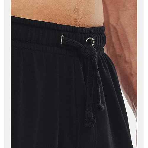 Under Armour Men's Project Rock Terry Joggers (as1, Alpha, m, Regular, Regular, Black/White - 002)