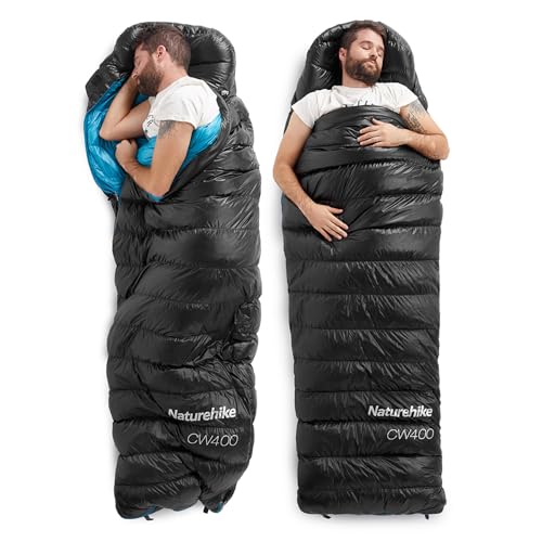Naturehike Ultralight Down Cold Weather Sleeping Bag, 650FP Compact Sleeping Bag 3-4 Season for Adults & Kids, Backpackin...