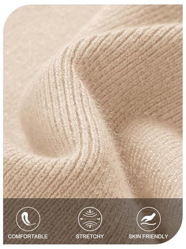 MEROKEETY Women's Winter Off Shoulder Bodycon Sweater Dress 2026 Spring Formal Long Sleeve Elegant Club Party Midi Dresses