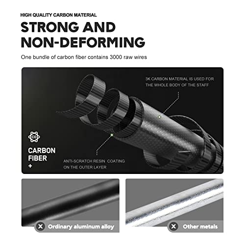 ETROL Carbon Fiber Hiking Poles - 2 PC Ultra Lightweight / 0.5LB Collapsible Hiking & Walking Sticks for Men and Women, Fo...