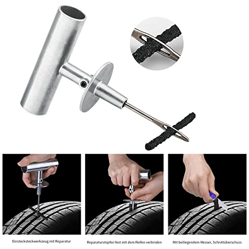 AUTOWN Tire Repair Kit - 68pcs Heavy Duty Tire Plug Kit, Universal Tire Repair Tools to Fix Punctures and Plug Flats Patch...