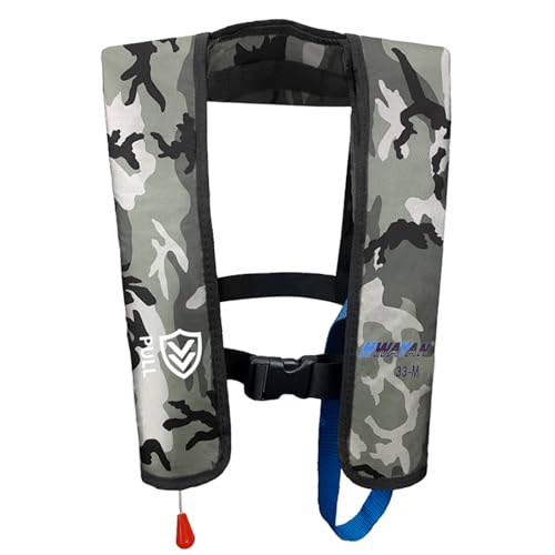VOGUCCLO Manual Inflatable Life Jacket | Inflatable PFD Jackets for Adults|Kayak Life Vest | PFD Low Profile for Fishing S...