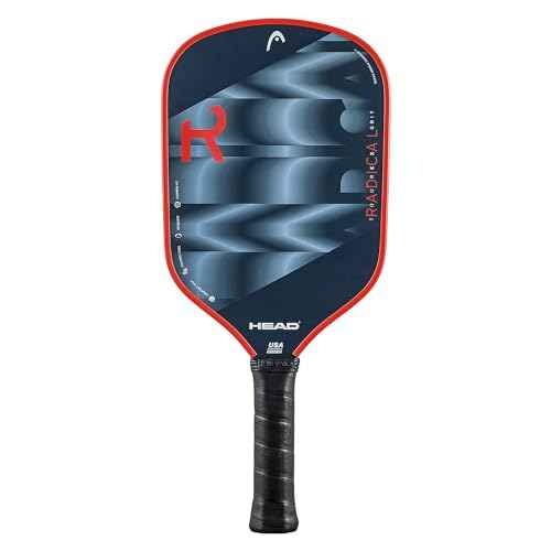 HEAD Radical Tour EX Grit Pickleball Paddle Black/Red 4 1/8 inches