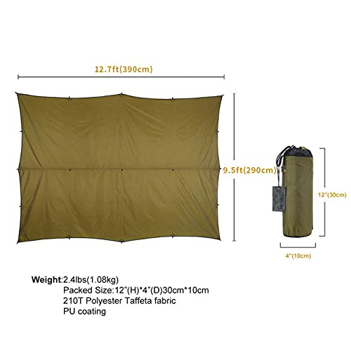 OneTigris Backwoods Bungalow 2.0 + Bulwark Camping Tarp + Tent Footprint