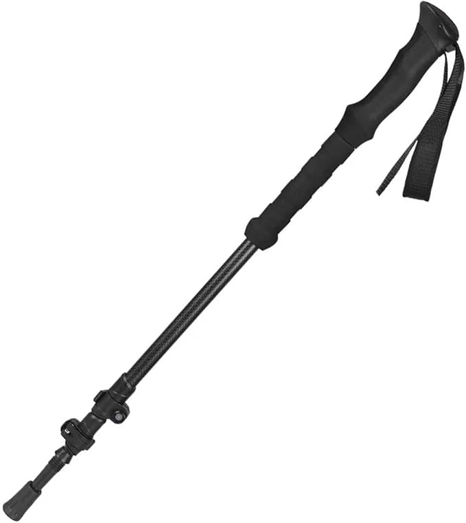 Carbon Fiber Ultra-Light Telescopic Trekking Pole Lightweight Portable Folding Non-Slip Outdoor Trekking
