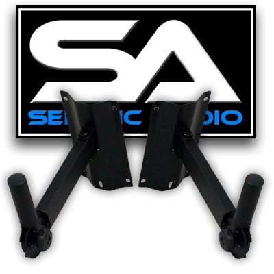 Seismic Audio - Pair (2) Wall Mount Metal Pa Speaker Stand For Bands, Clubs, Djs, Karoake, Bars, Restaurants