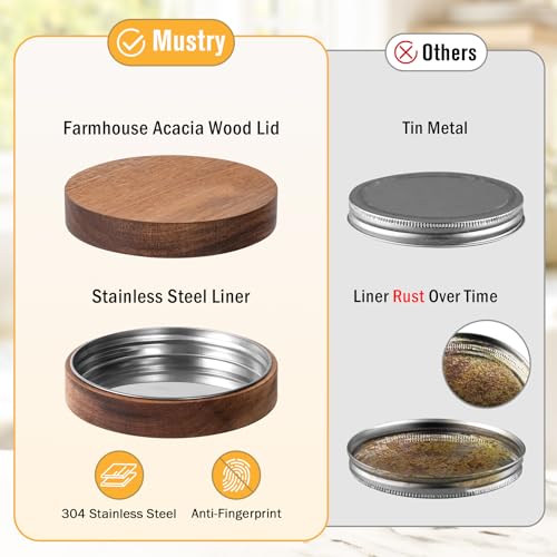 mustry Glass Drink Dispenser for Parties, 1 Gallon Beverage Dispenser with Stand and Spigot Solid Stainless Steel, Used as...